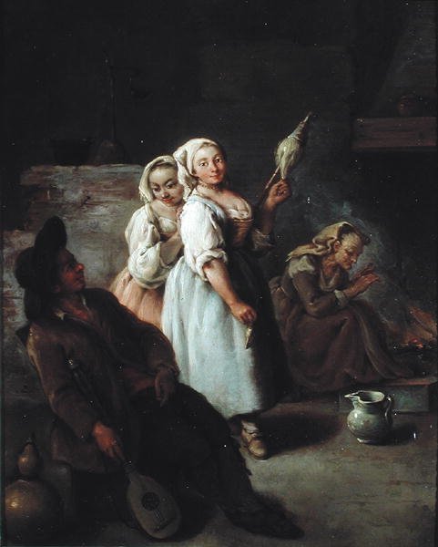 De Spinner door Pietro Longhi