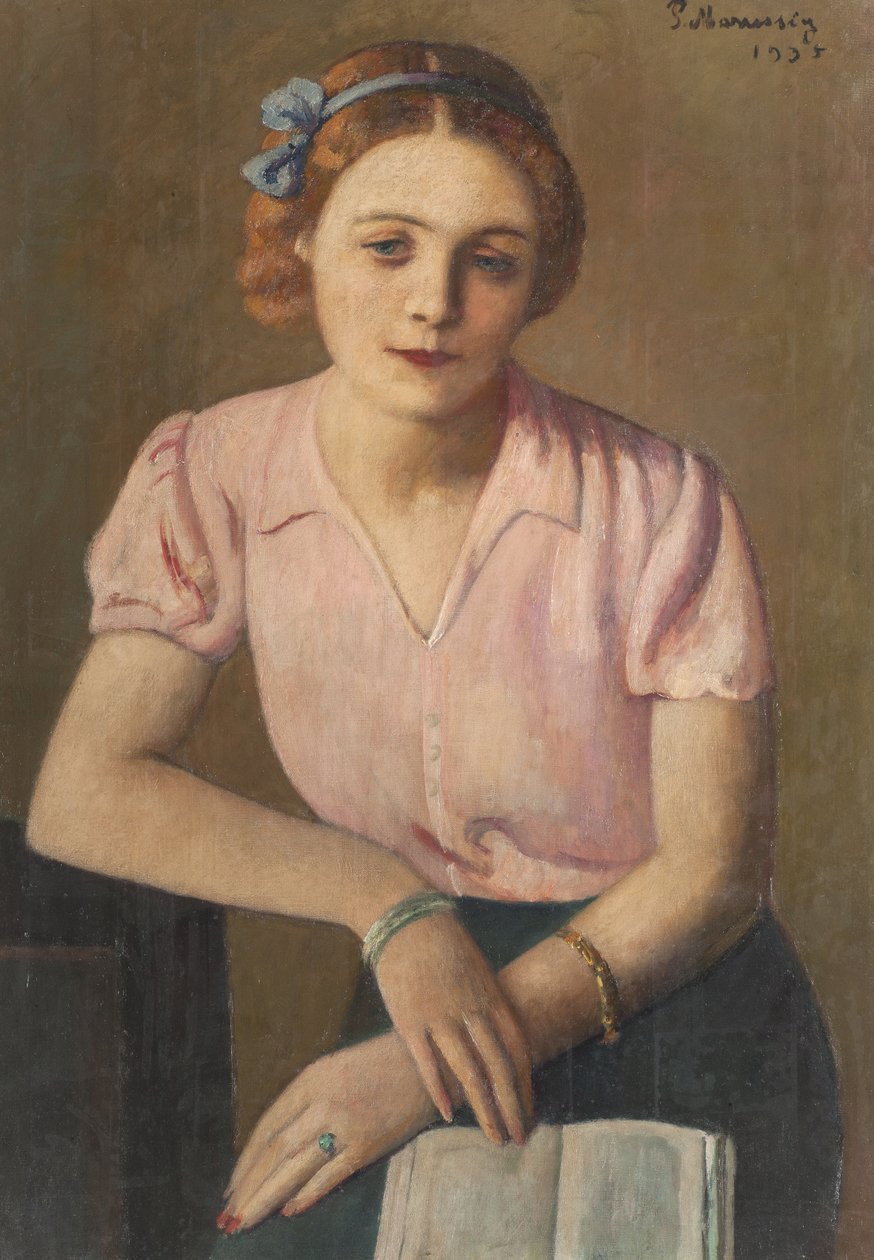 De lezer, 1935 door Pietro Marussig