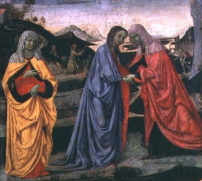 De Visitatie door Pietro Perugino