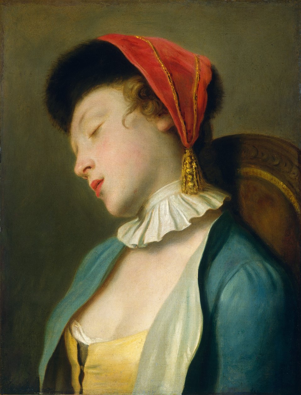 Een Slapend Meisje, 1760-1762 door Pietro Antonio Rotari
