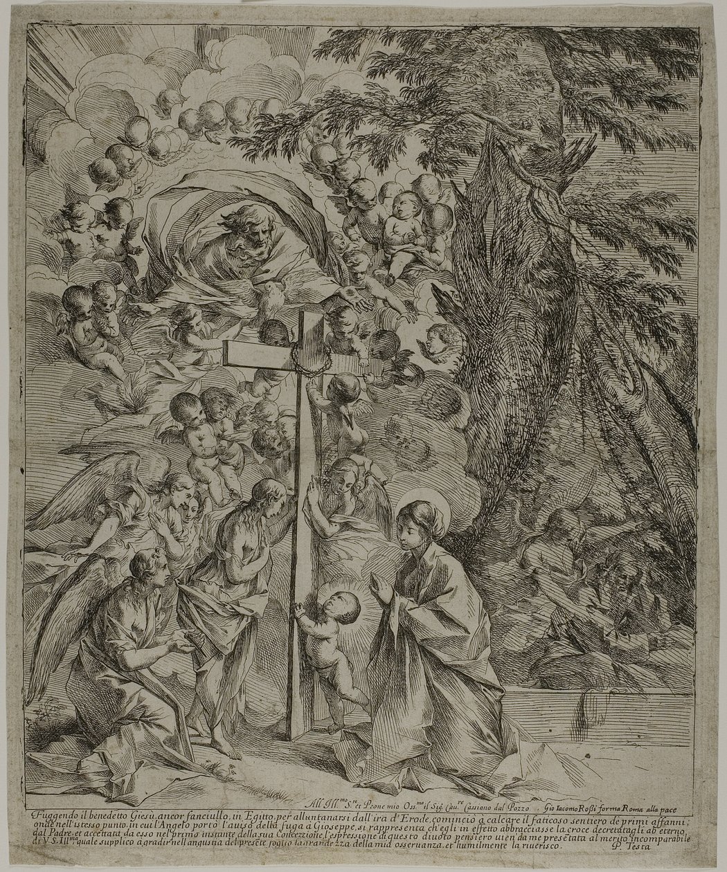De droom van Sint Jozef door Pietro Testa