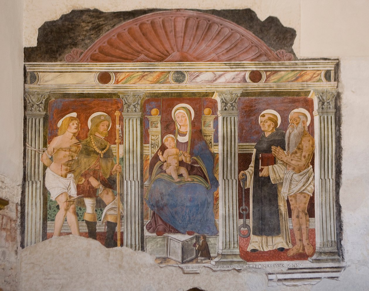 Fresco door Pietro da Vicenza