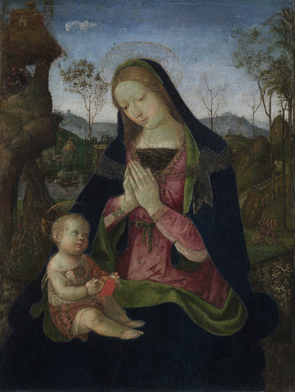 Maagd en Kind door Pintoricchio