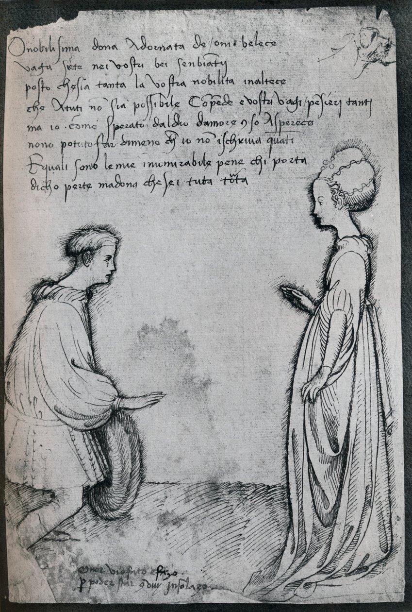 Een Liefdesduet, 15e eeuw, 1925 door Antonio Pisanello