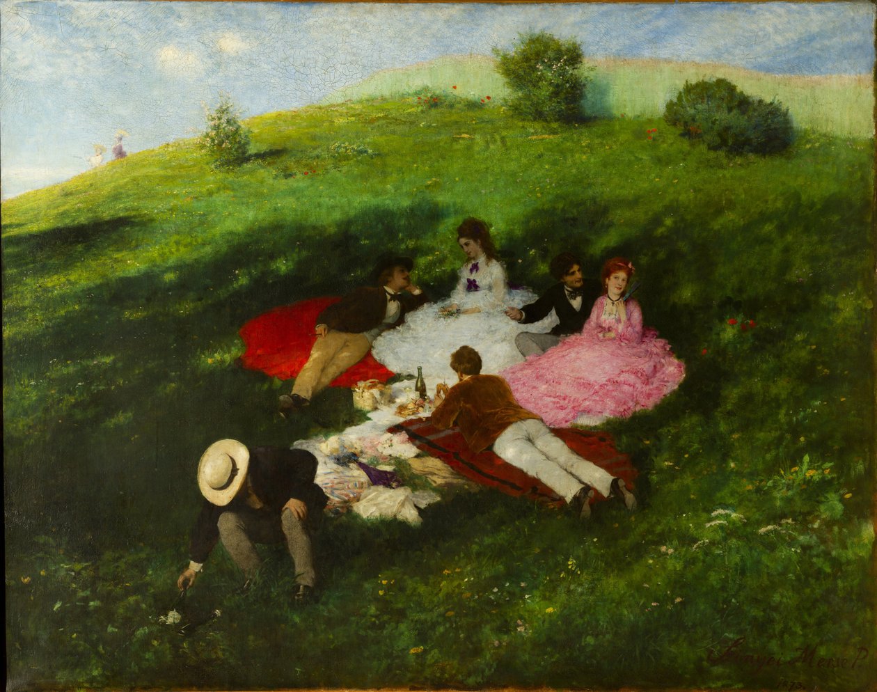 Picknick in mei door Pál Szinyei Merse