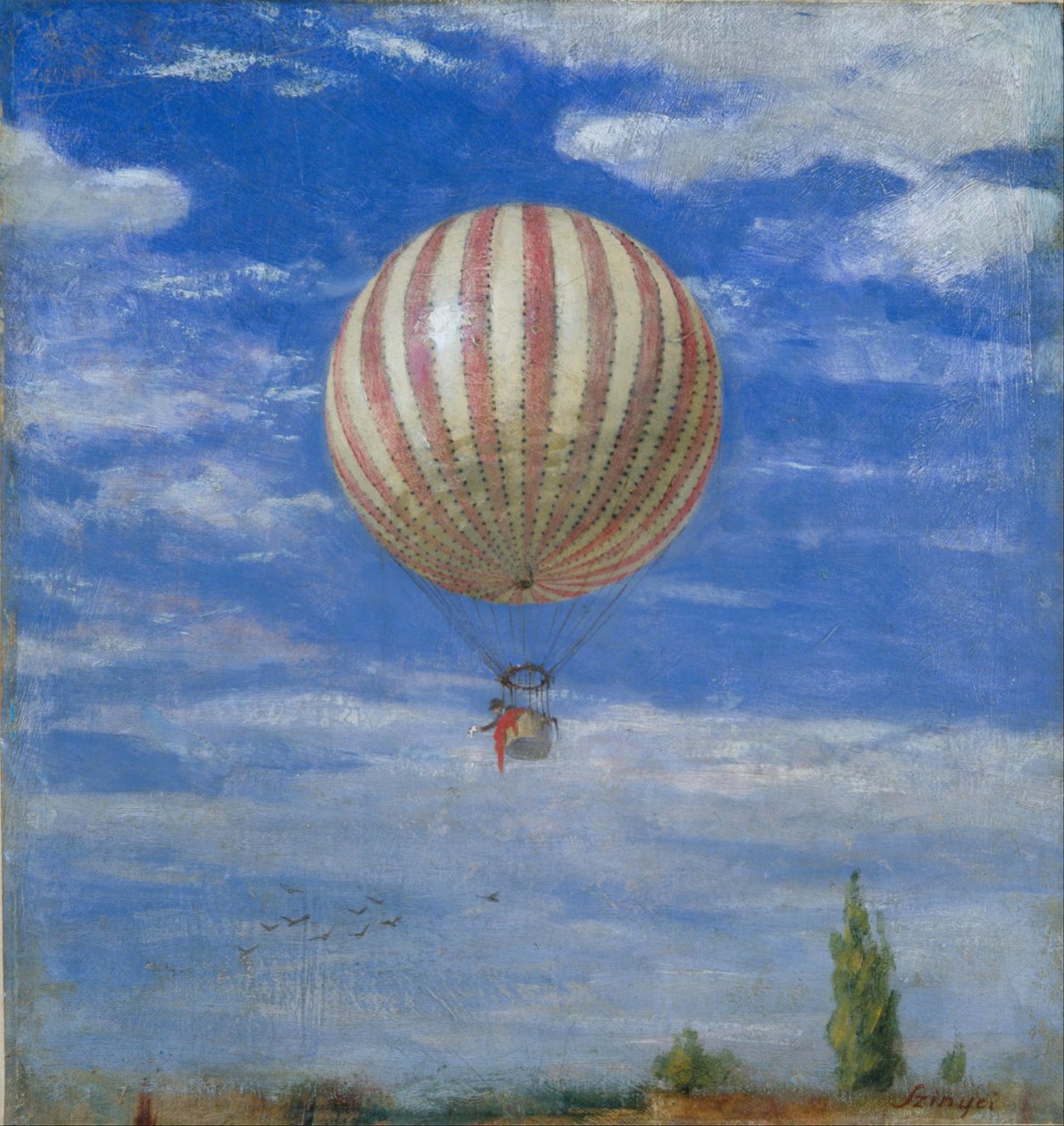 De ballon door Pál Szinyei Merse