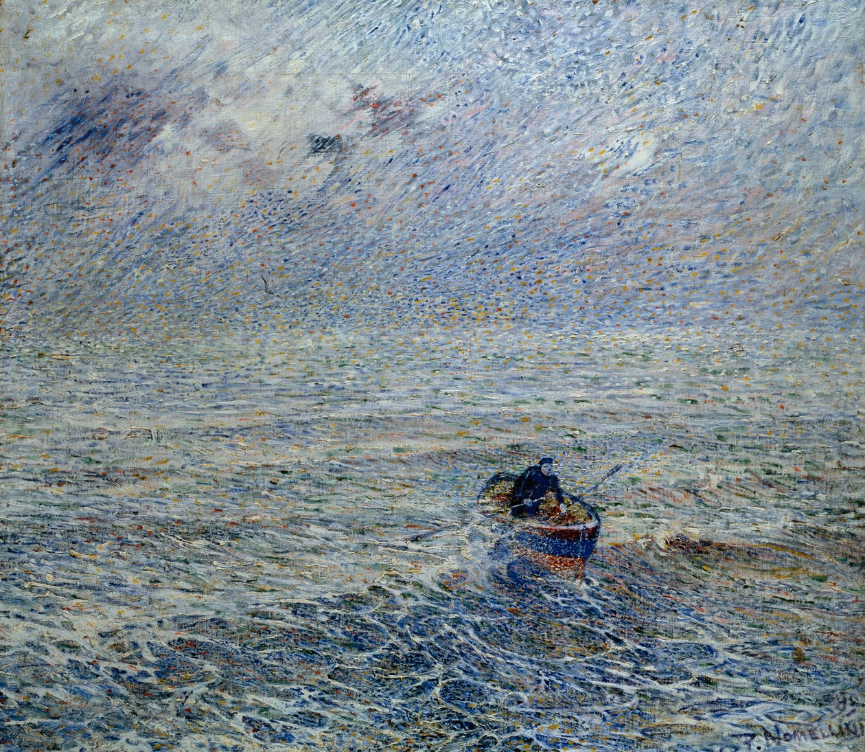 Zee van Genua door Plinio Nomellini