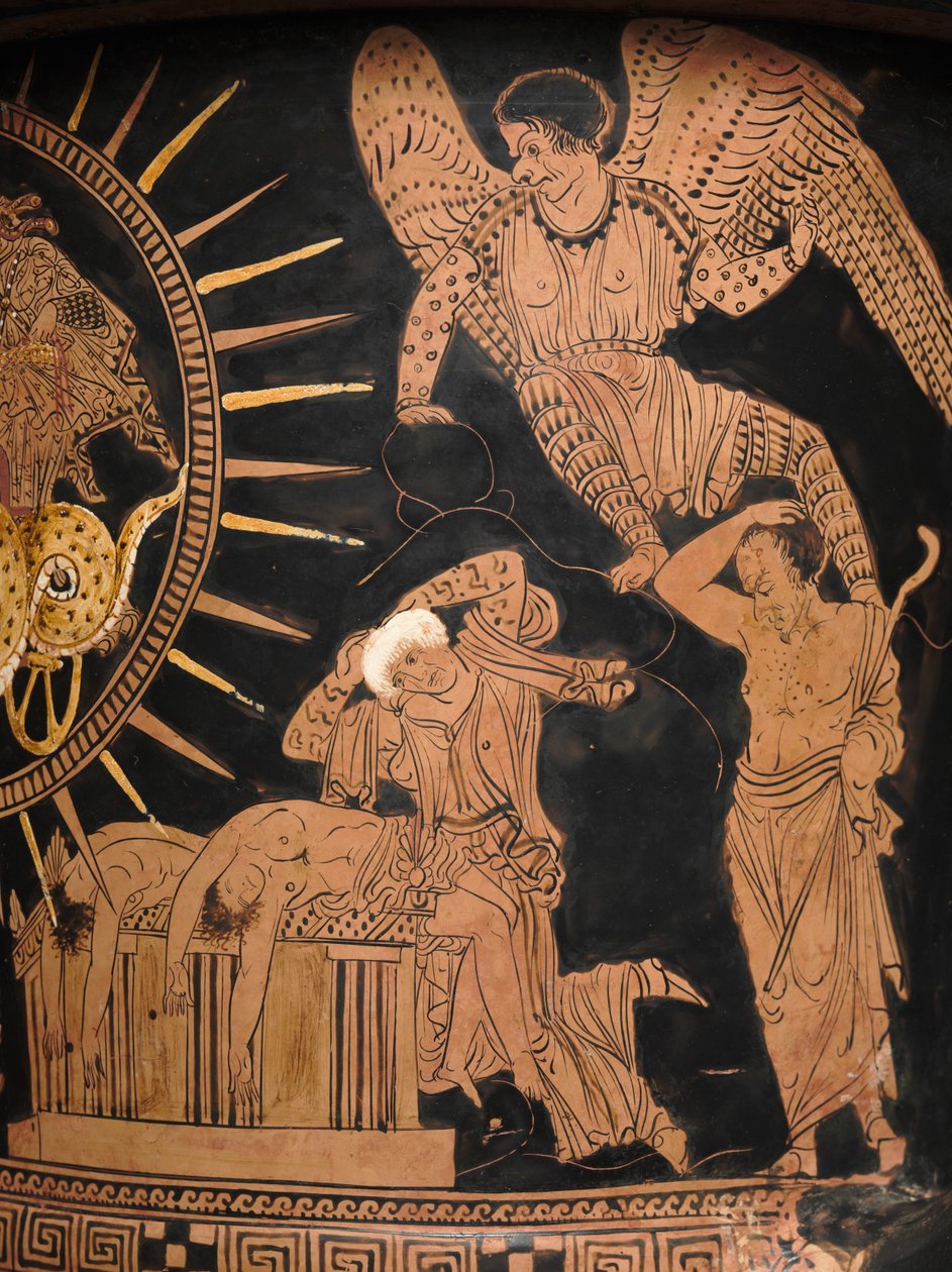 Lucanische Calyx-Krater, ca. 400 v.Chr. door Policoro Painter
