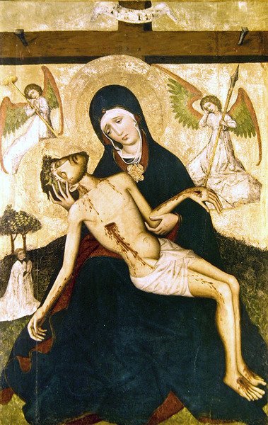 Pieta, c.1450 door Polish School