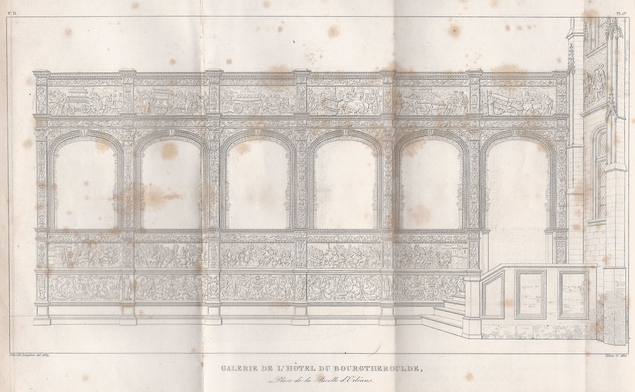 Galerij van het Hôtel du Bourgtheroulde, Place de la Pucelle d
