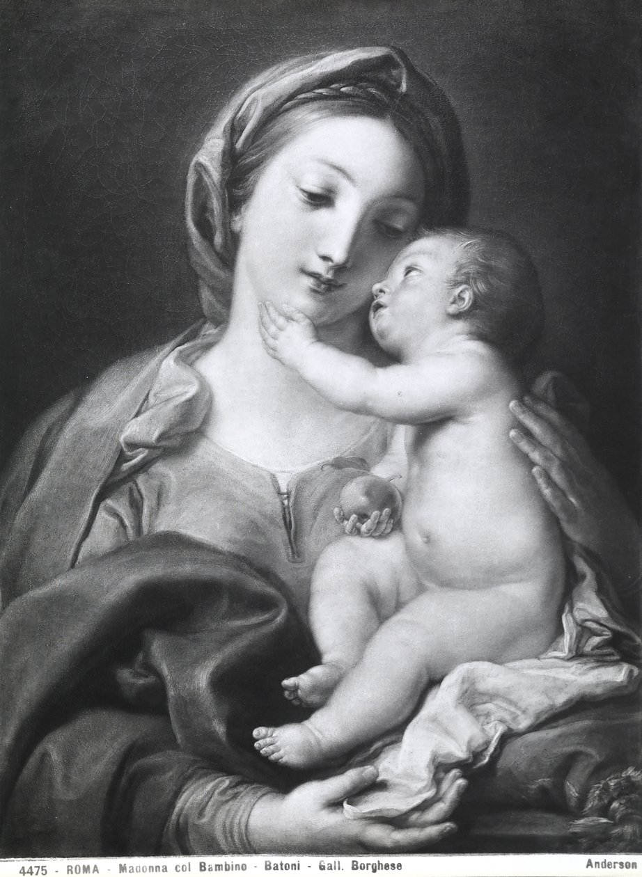 Madonna en Kind, 1708 door Pompeo Girolamo Batoni