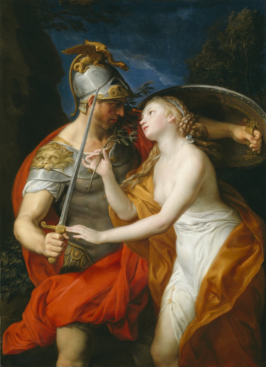 Vrede en oorlog, 1776 door Pompeo Girolamo Batoni