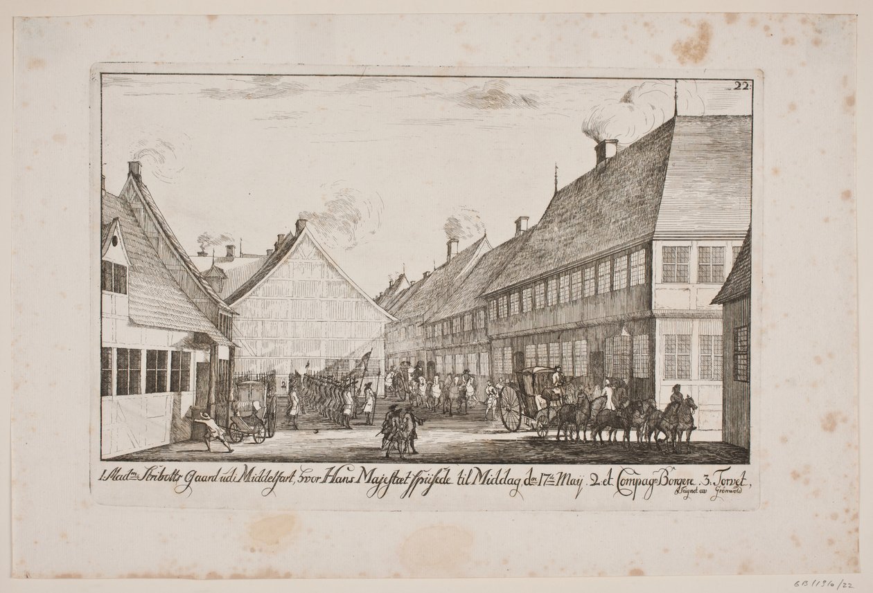 Stribolts boerderij in Middelfart door Poul Isac Grønvold