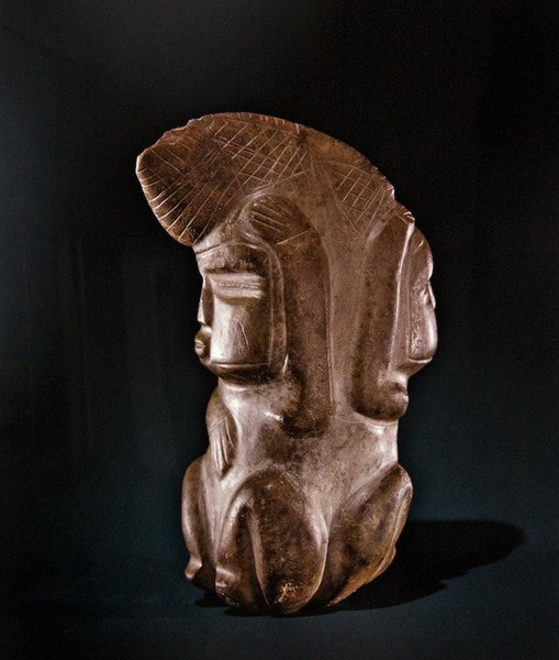 Dubbele figuur, Mezcala Cultuur, Guerrero door Pre Columbian Pre Columbian