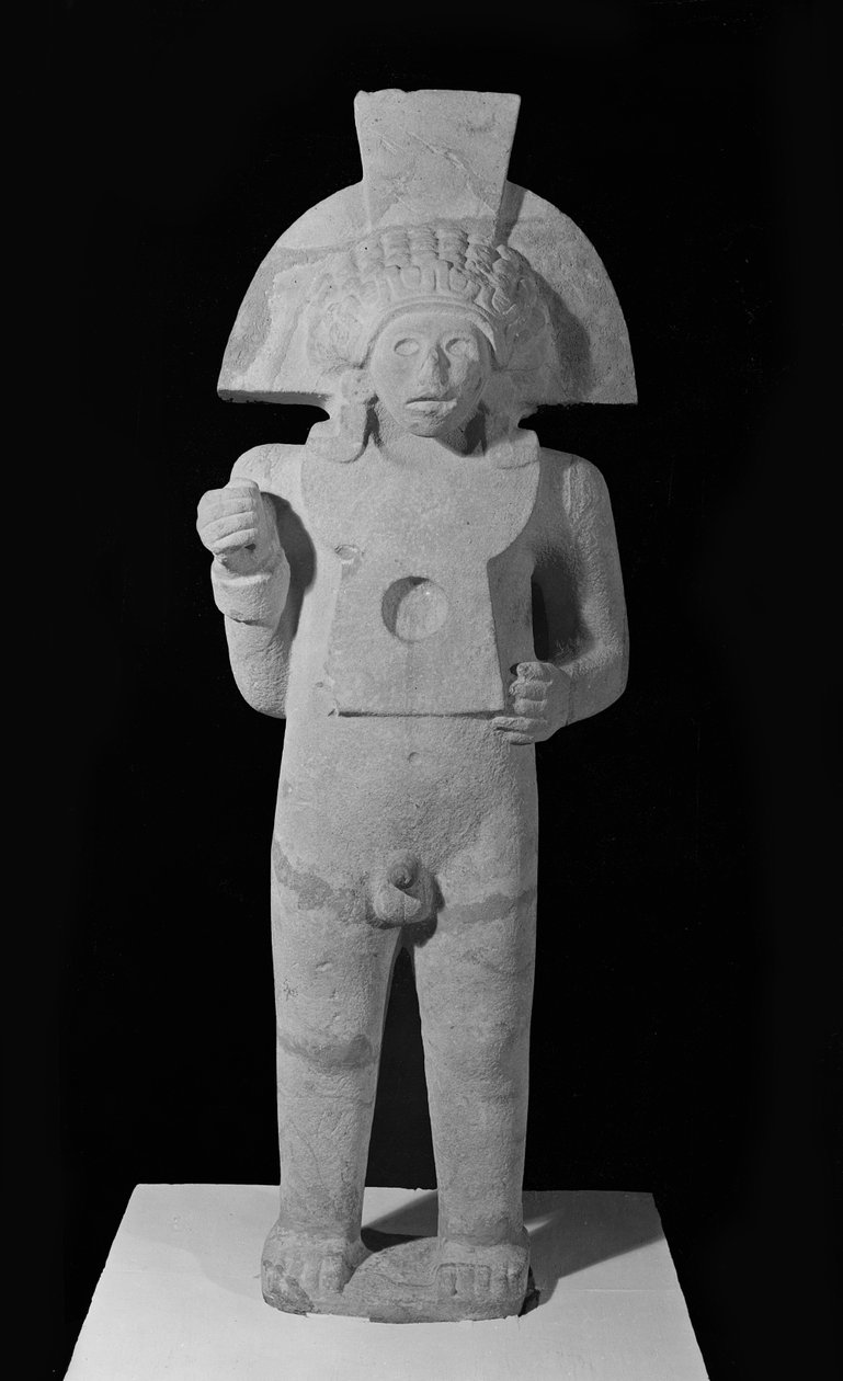 Centeotl, God van Maïs, Huasteeks, c.1000-1250 (kalksteen) door Pre Columbian