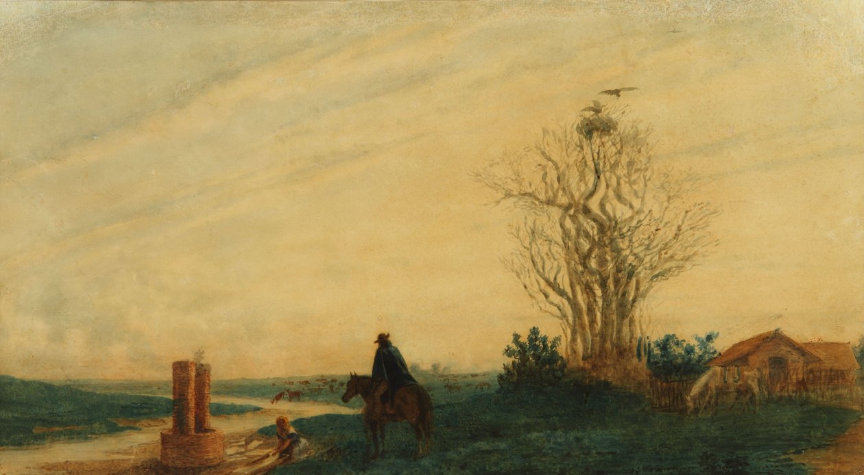 De Wasvrouw door Prilidiano Pueyrredon