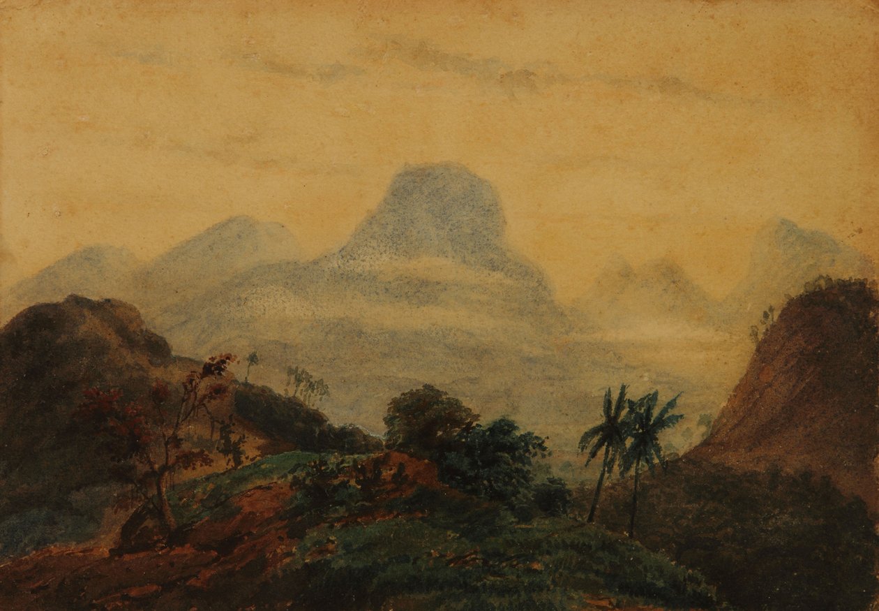 Landschap (Herinnering aan Brazilië) door Prilidiano Pueyrredon