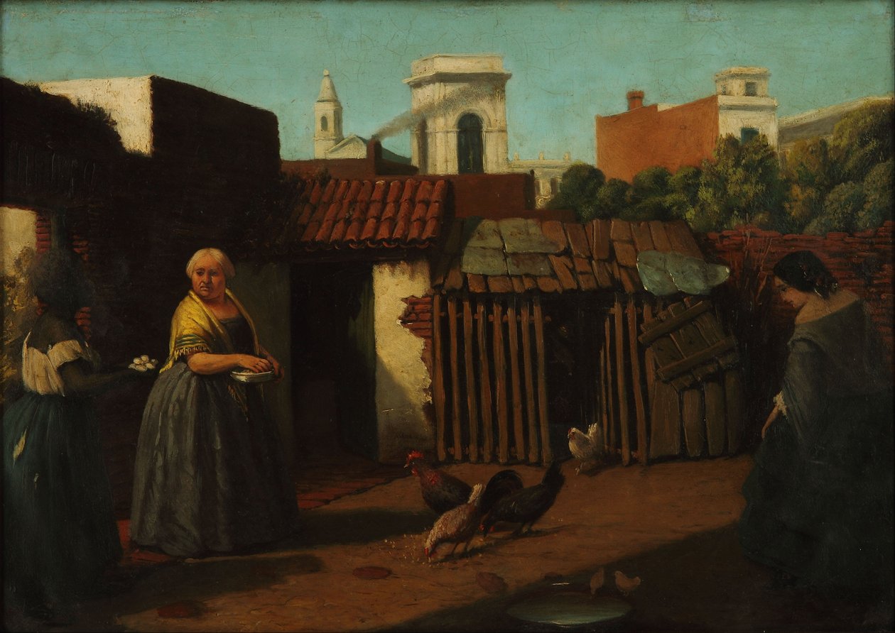 Binnenplaats in Buenos Aires in 1850 door Prilidiano Pueyrredon