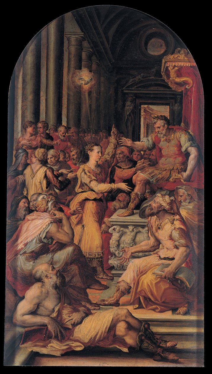 Het geschil van Sint-Catharina door Prospero Fontana