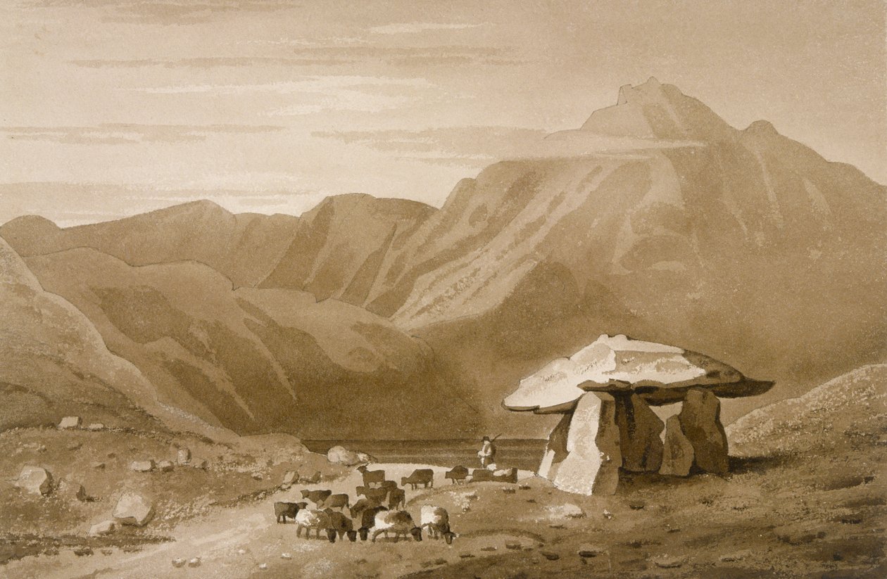 Cromlech bij Gwernvale door Pryce Carter Edwards