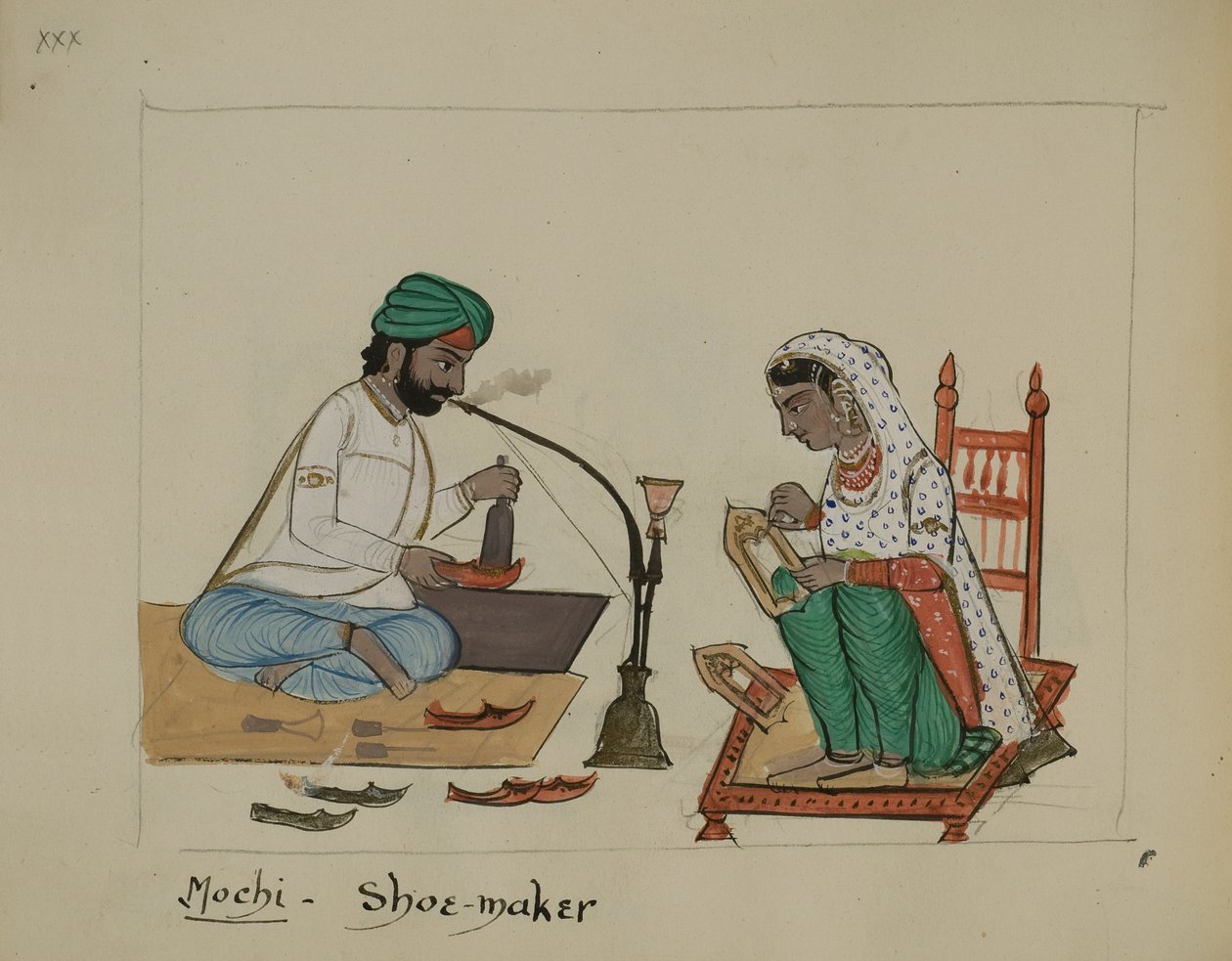 Een schoenmaker door Punjabi School