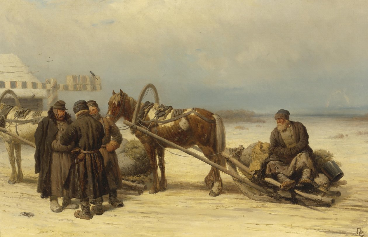 Bij de poorten door Pyotr Petrovich Sokolov