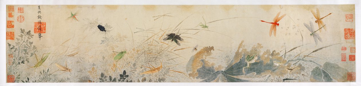 Vroege herfst (inkt en kleuren op papier) door Qian Xuan