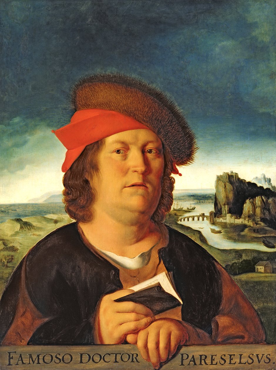 Portret vermoedelijk van Paracelsus (1493-1541) door Quentin Massys or Metsys