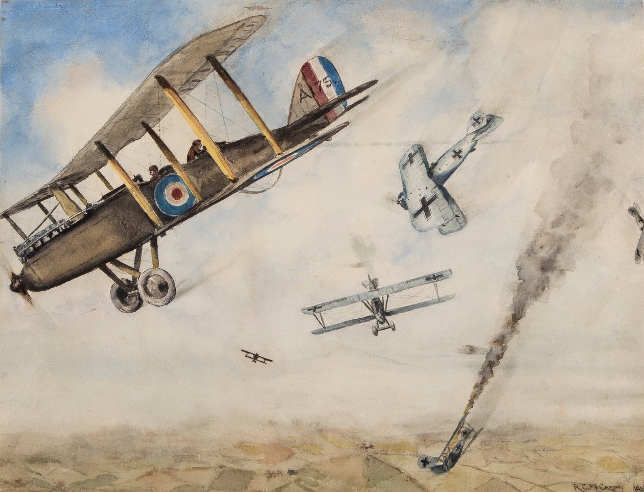 Luchtslag in de Eerste Wereldoorlog, 1918 door R.C. McCarthy