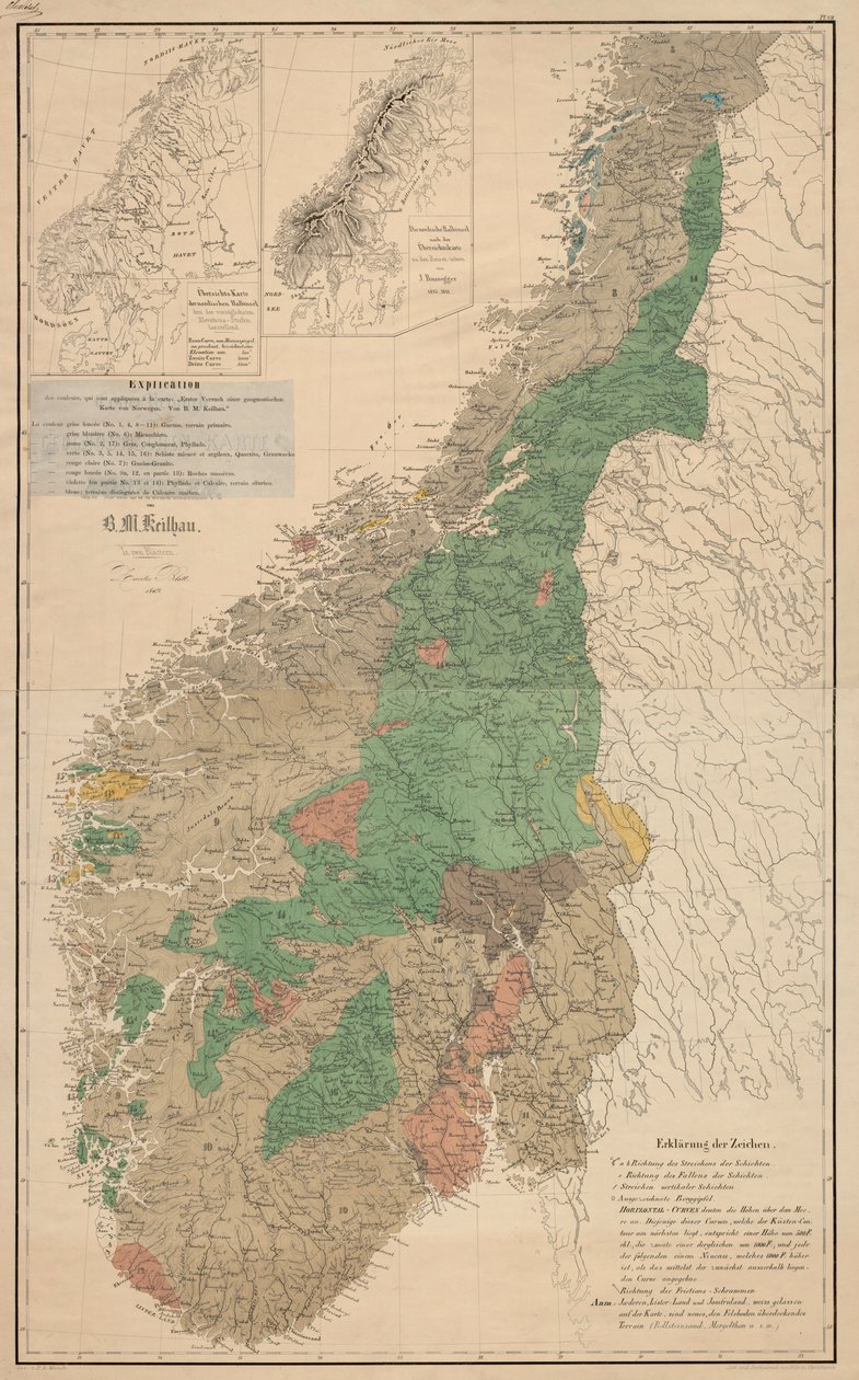 Erstet Versuch einer geonostischen Karte von Norwegen door R.M. Keilhau