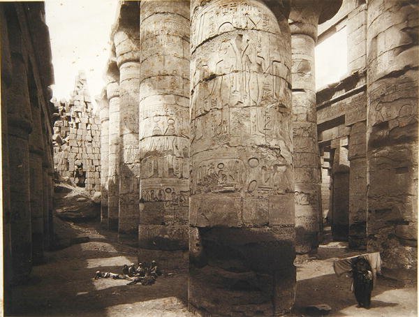 Grote tempel van Karnak door R.M. Junghaendel