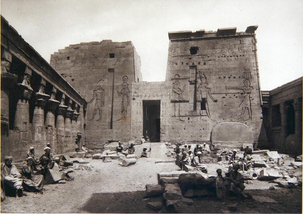 Tempel van Isis in Philae door R.M. Junghaendel