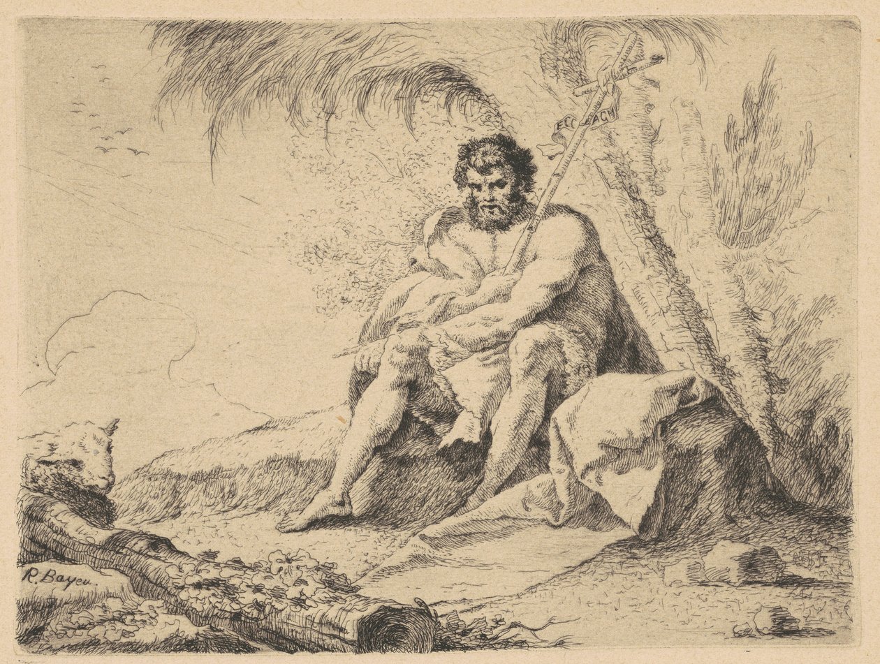 Johannes de Doper en het Lam door R. Bayeu