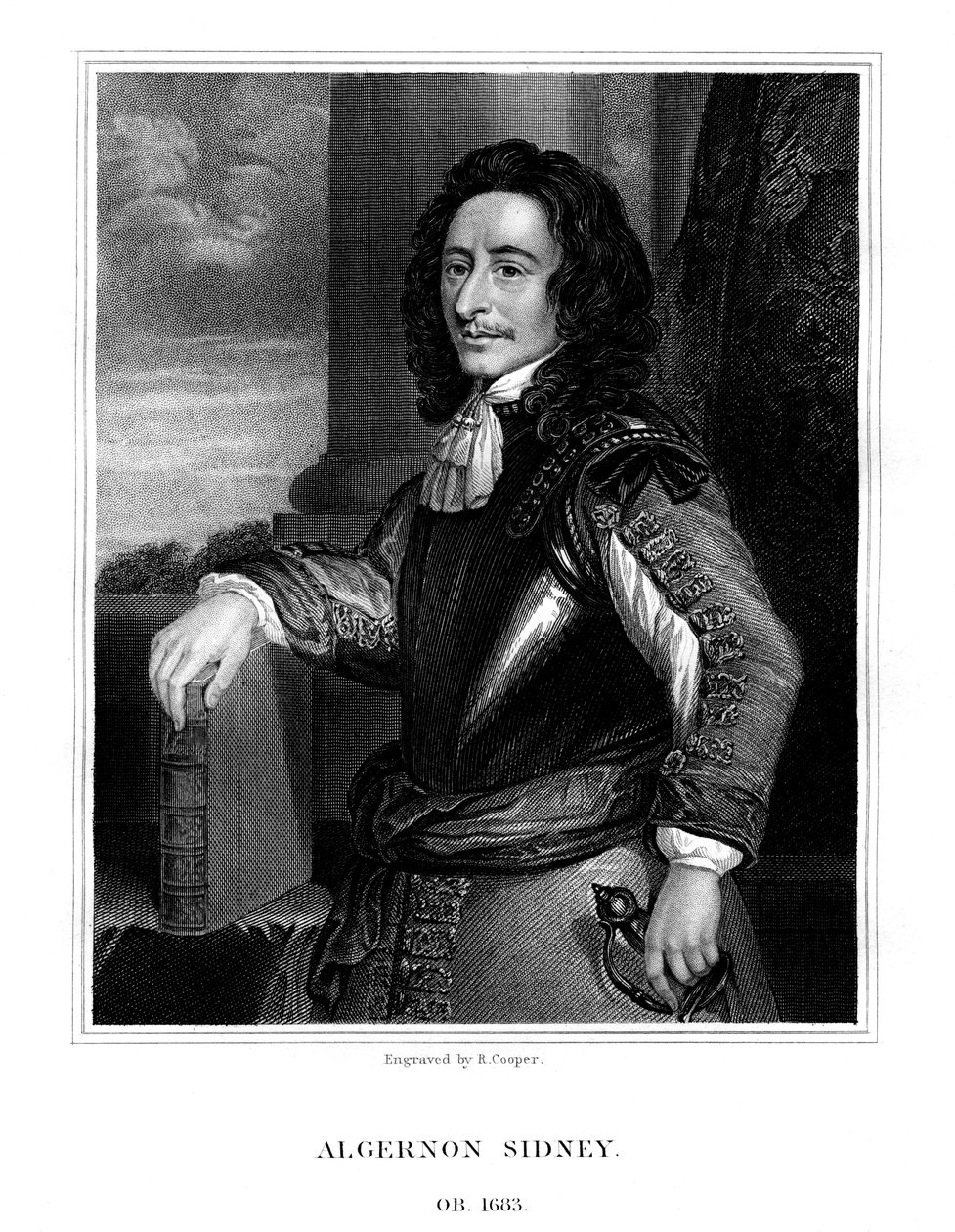 Algernon Sydney, Engelse politicus, 1824 door R. Cooper