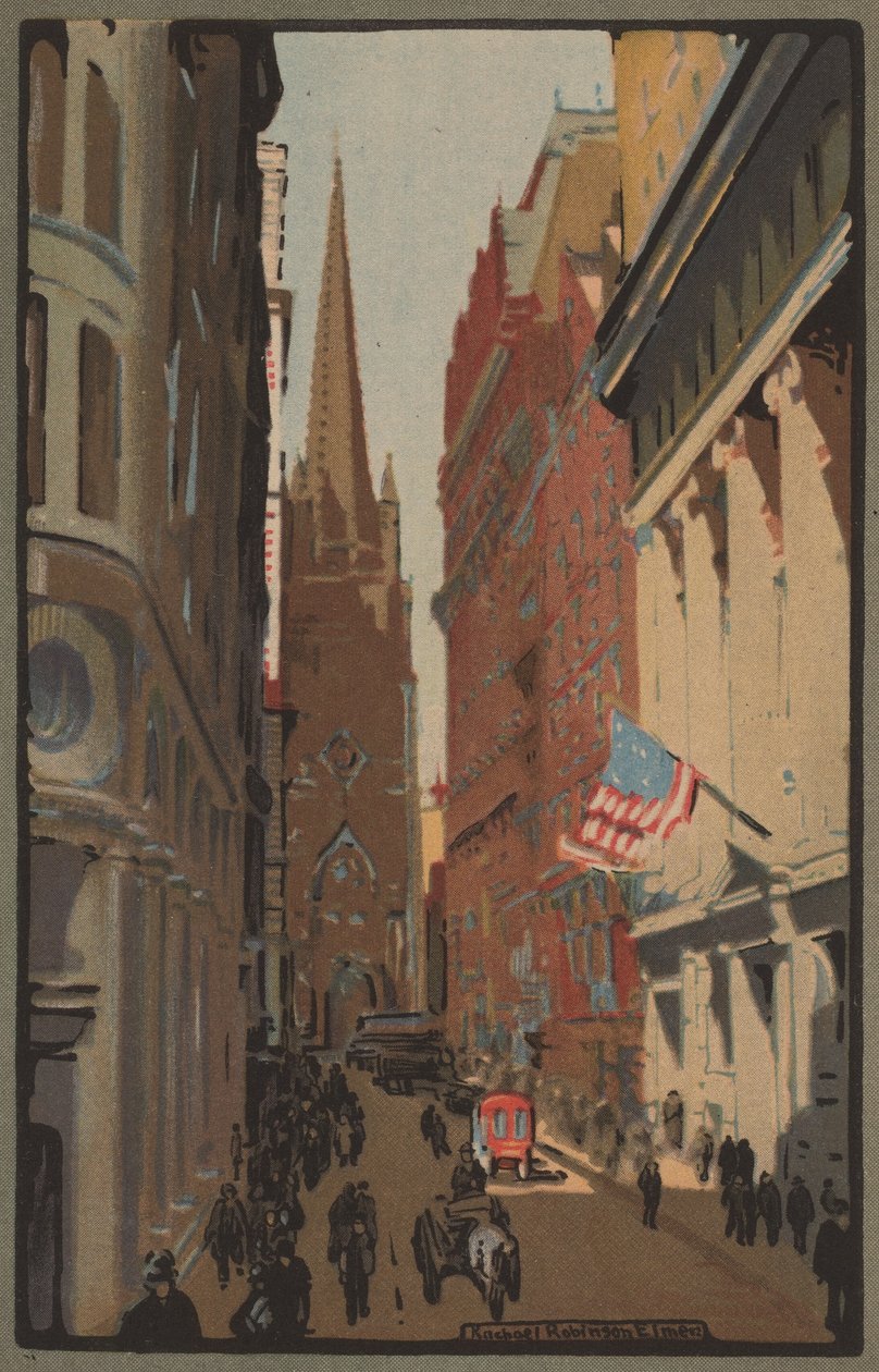 Trinity Church en Wall Street door Rachael Robinson Elmer