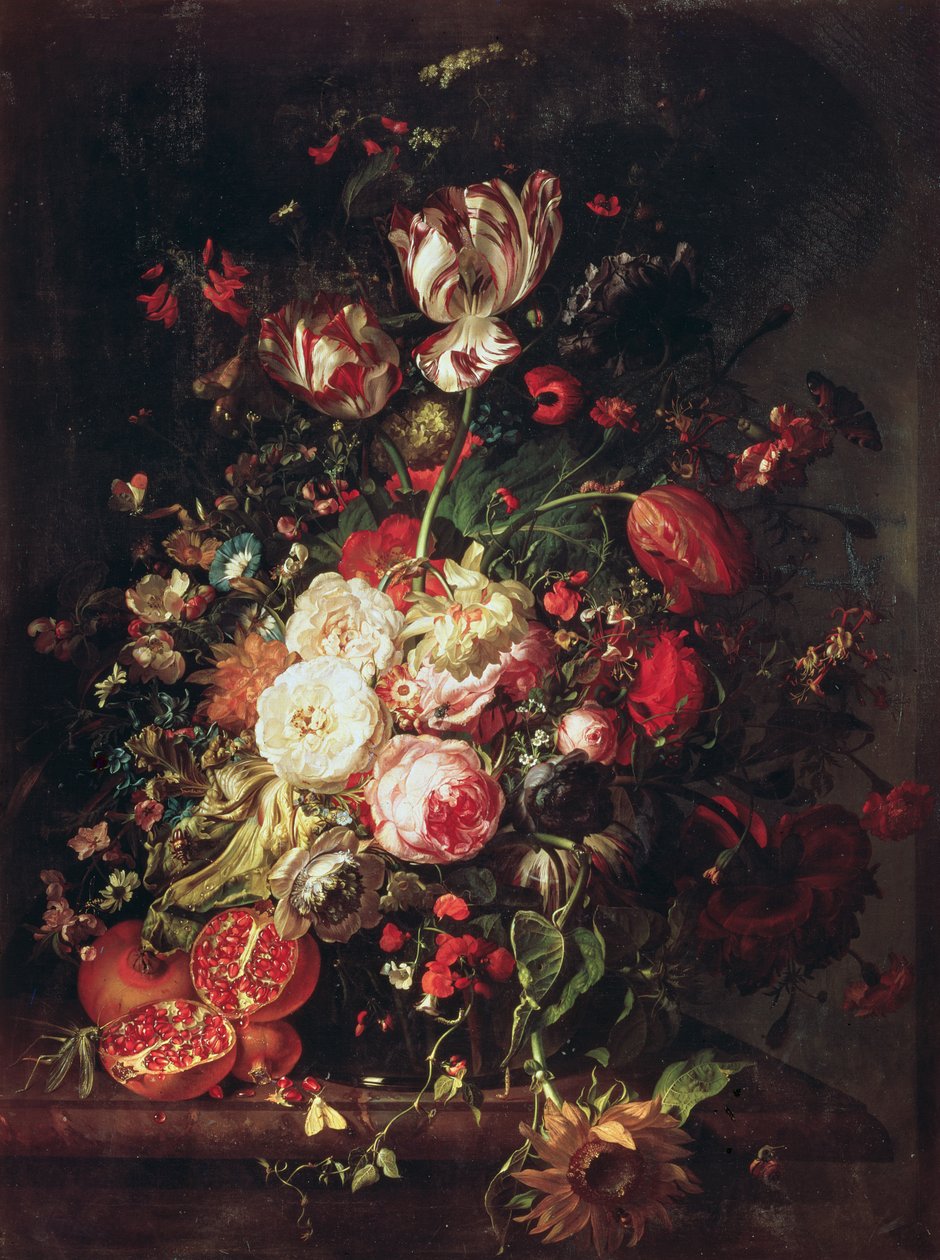 Bloemen en Fruit door Rachel Ruysch