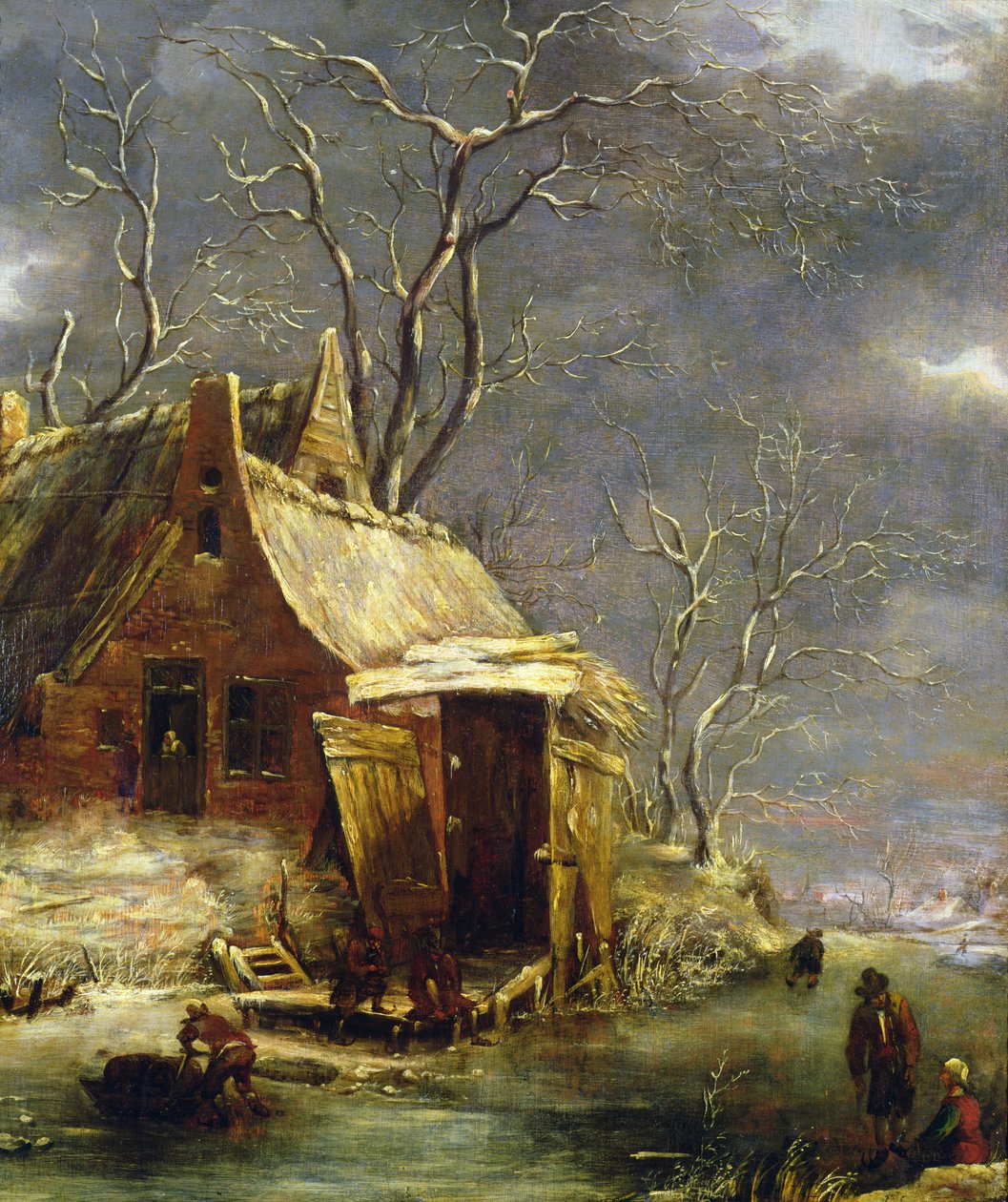 Winterlandschap door Rafel Govertsz Camphuysen