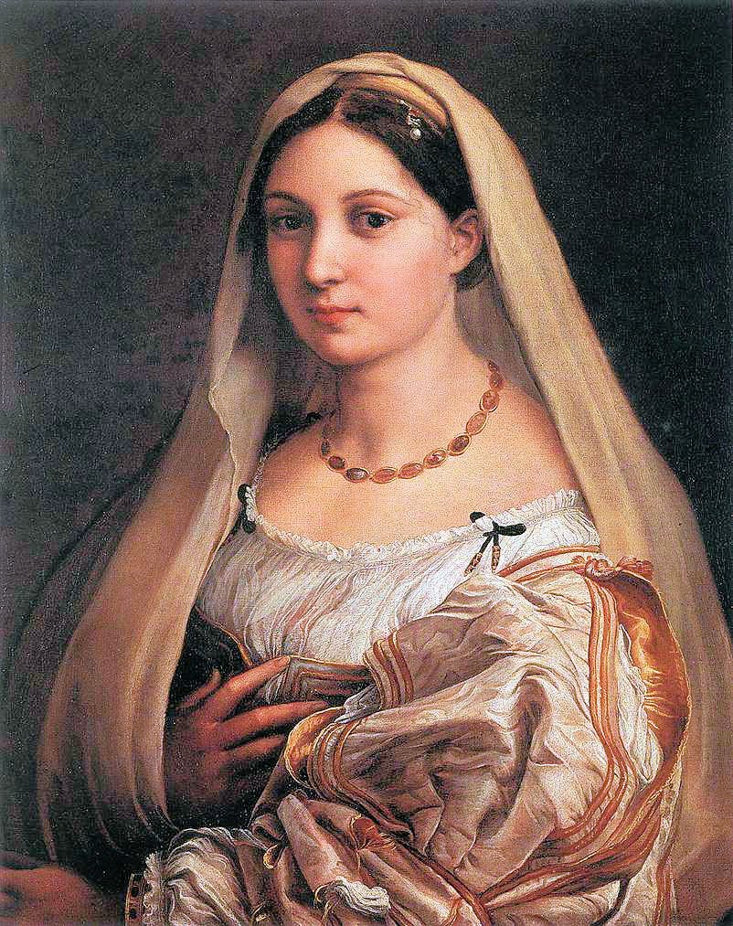 Donna velata door Raffaello Sanzio Raphael