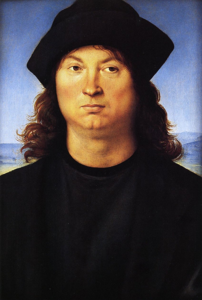 Portret van een man door Raffaello Sanzio Raphael
