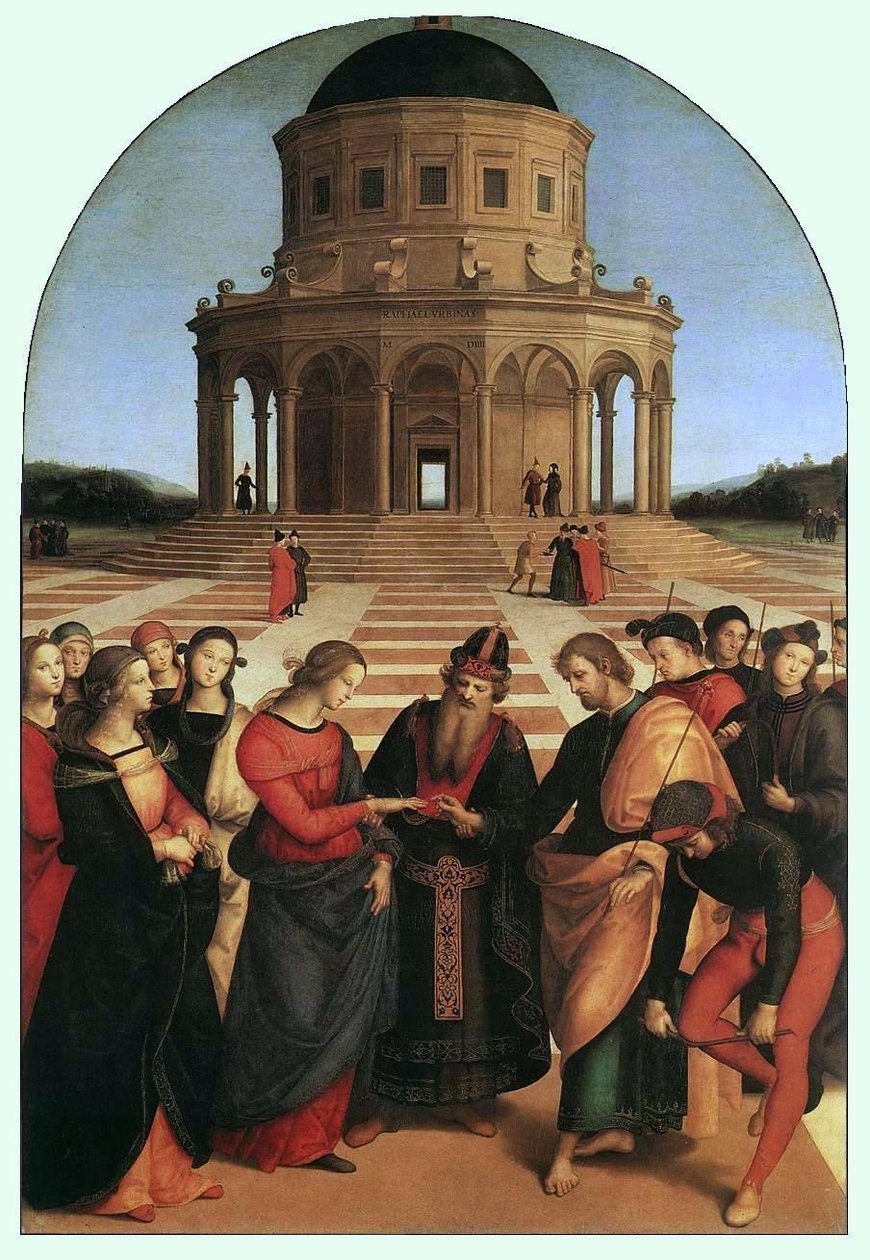 Het huwelijk door Raffaello Sanzio Raphael