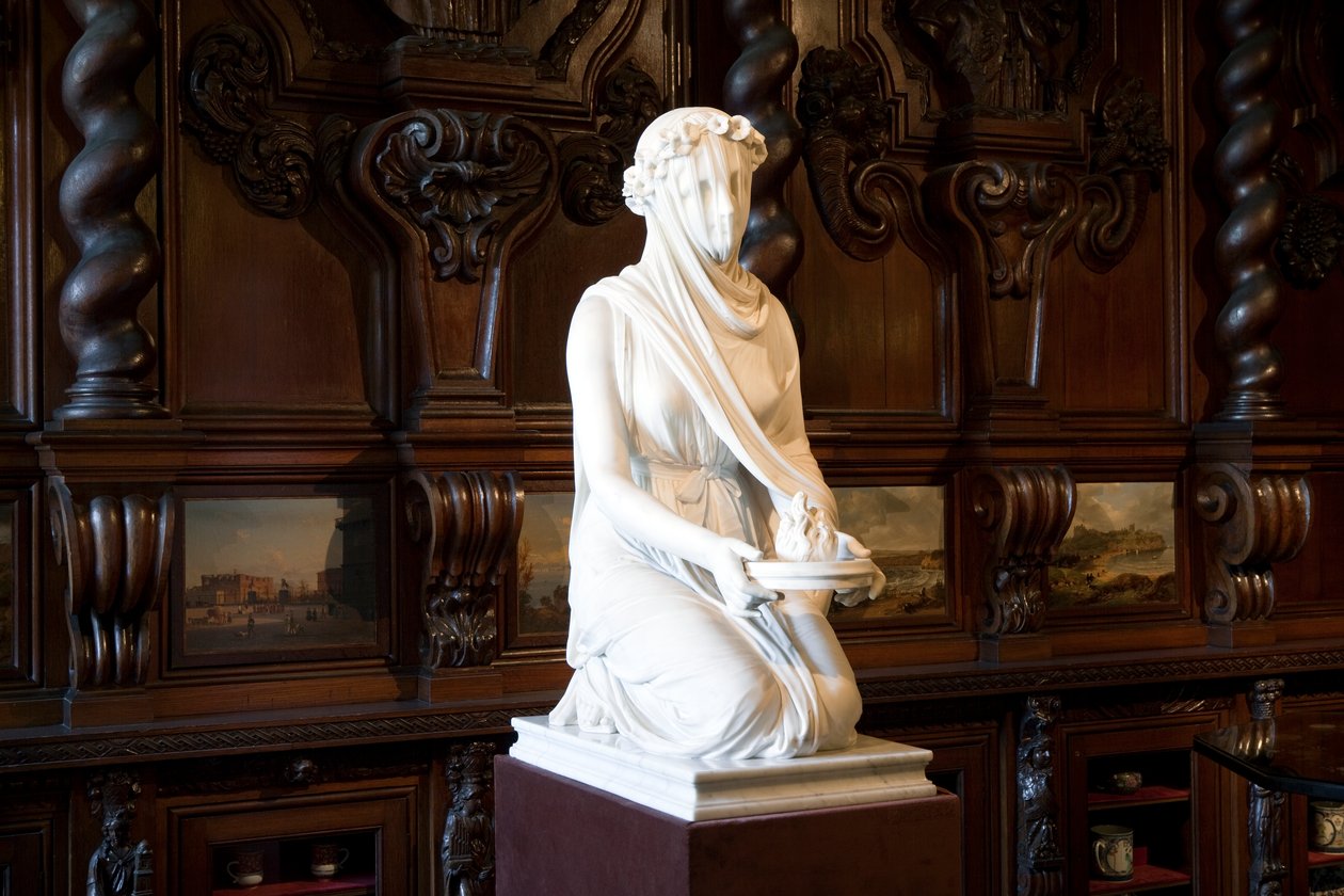 Gesluierde Vestaalse maagd door Raffaello Monti