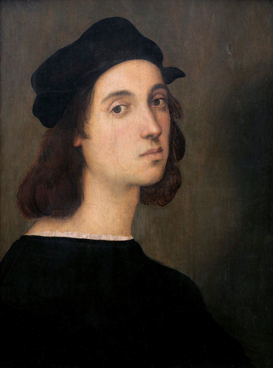 Zelfportret, 1505-1506 door Raffaello Sanzio Raphael