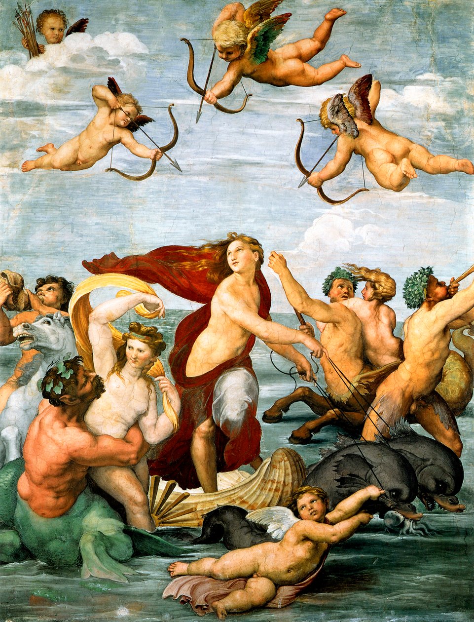 Triomf van Galatea, ca. 1512 door Raffaello Sanzio Raphael