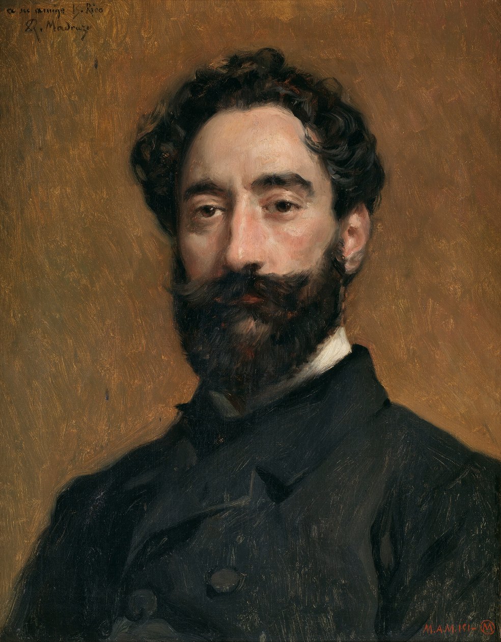 De graveur Bernardo Rico door Raimundo de Madrazo y Garreta
