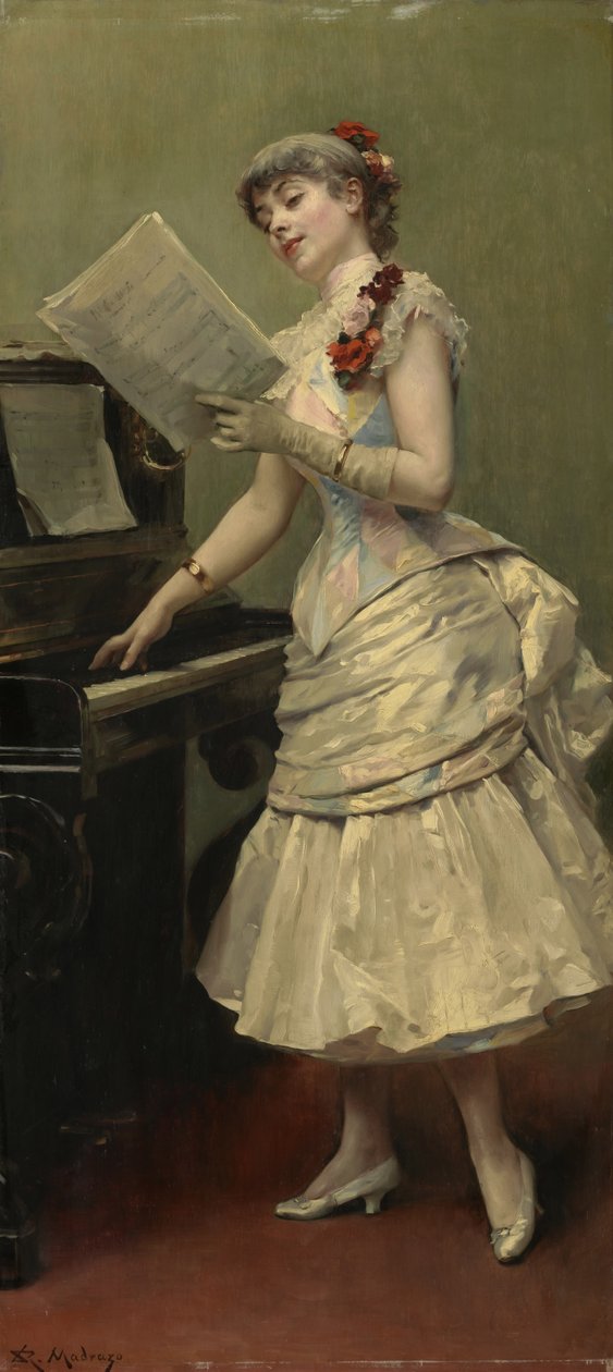 De Zanger, ca.1880 door Raimundo de Madrazo y Garreta