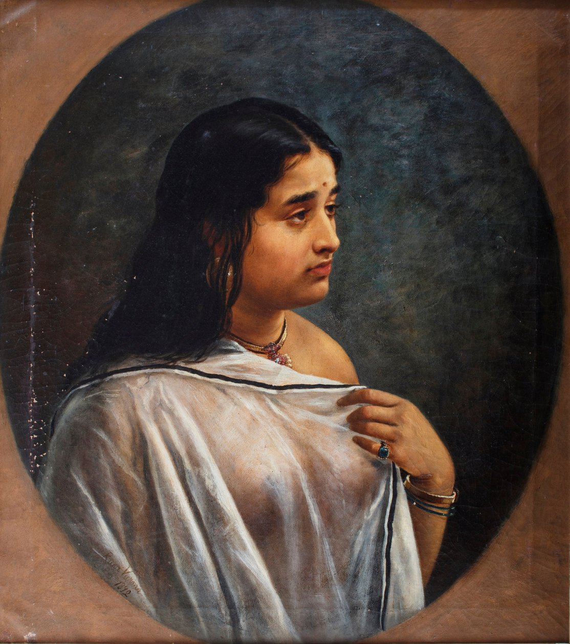 Malayali Lady, door Raja Ravi Varma door Raja Ravi Varma