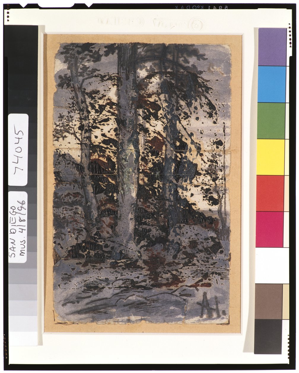 Winterlandschap, 1901-15 door Ralph Albert Blakelock