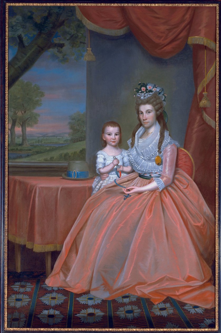 Mevrouw Elijah Boardman en haar Zoon, William Whiting Boardman, c.1796 door Ralph Earl