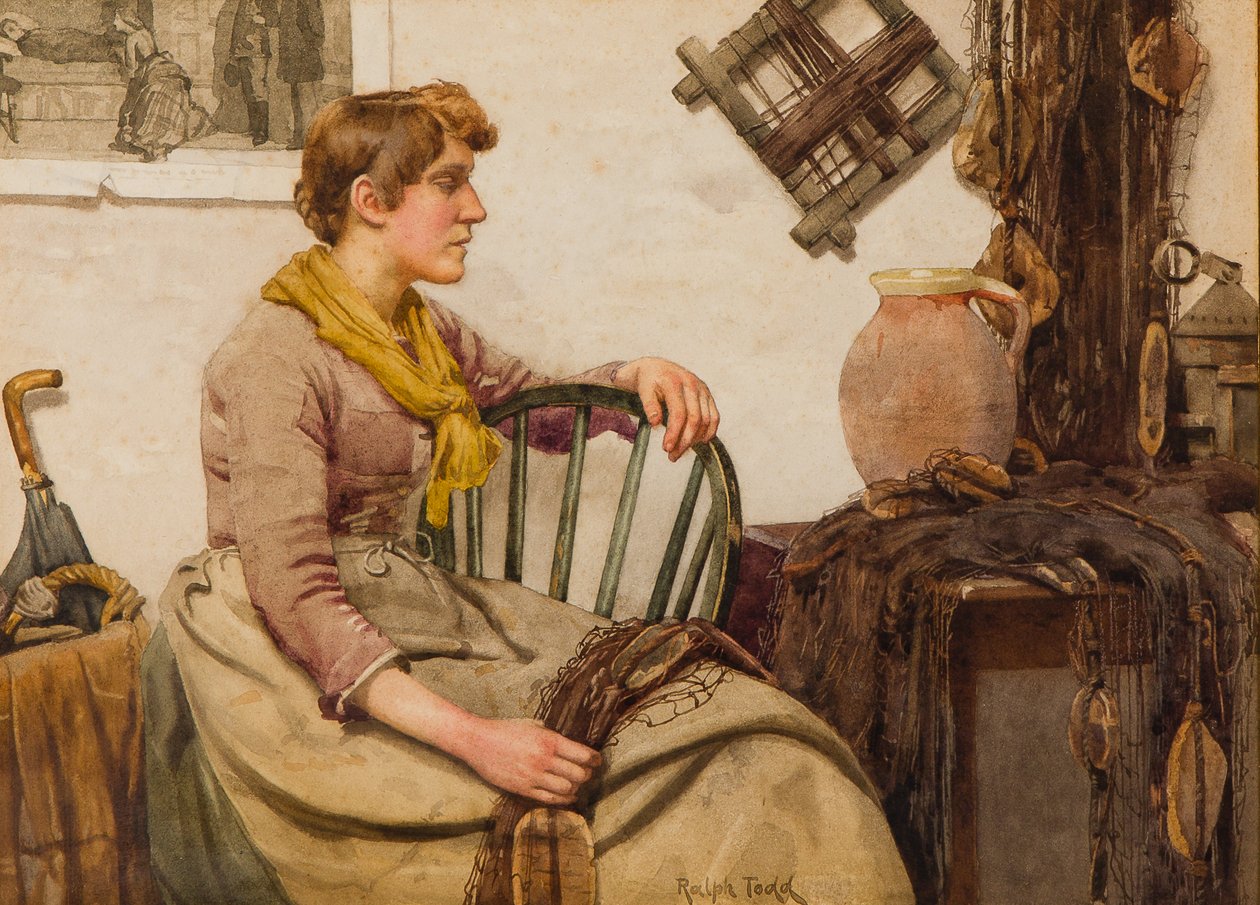 Vrouw die Netten Herstelt door Ralph Todd