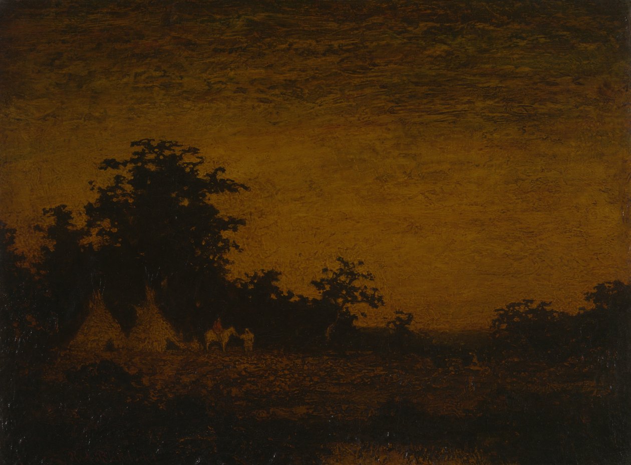 Indiase kampementen door Ralph Albert Blakelock